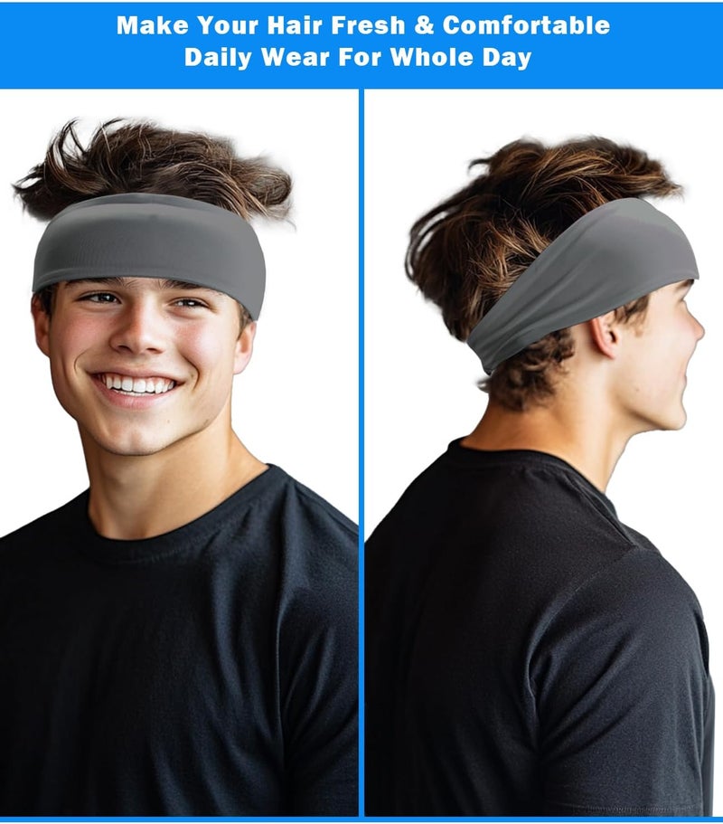Supeniu Headband for Men & Women, Sweat Wicking Sports Sweatband Headbands, Workout Running Training Yoga Basketball Hairband - Image 5